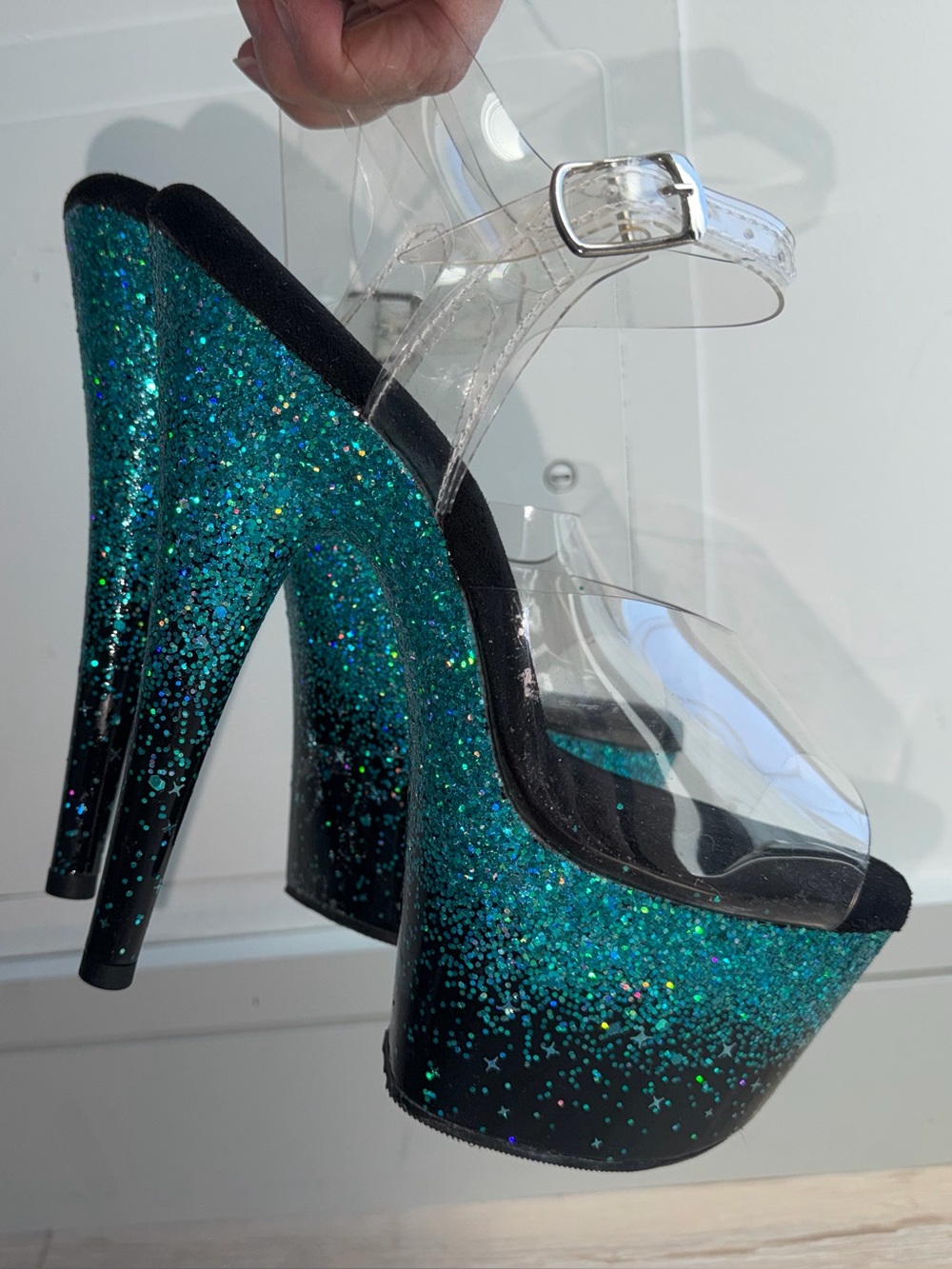 Pleaser Adore 708SS size 8 Platform Heels